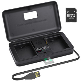 Chargeur USB Dual Slot NP-FZ100 pour Appareils Photo Sony