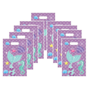 Sacs de Cadeaux Sirène en Papier - 20 Pcs Réutilisables pour Fêtes et Anniversaires