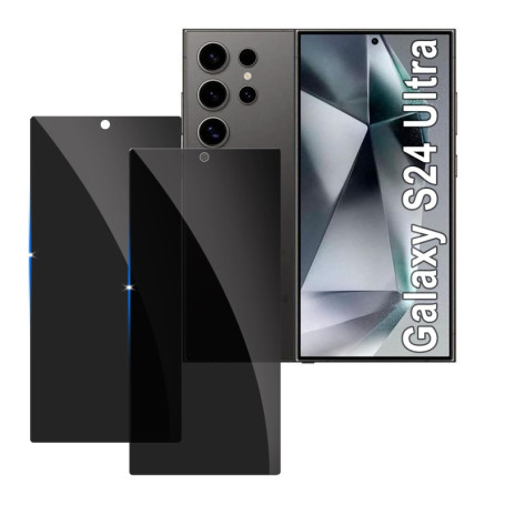 Protecteur d'Écran Anti-Espion en Verre Trempé pour Samsung Galaxy S24 Ultra - 2 Pièces