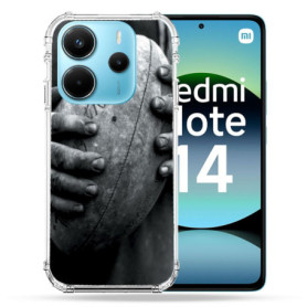 Coque Renforcée Cokitec pour Xiaomi Redmi Note 14 - Design Sport Rugby Vintage