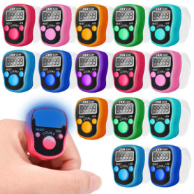 Lot de 15 Compteurs de Doigts Électroniques WIYETY avec Veilleuse LED