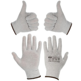 Minadax Gants Antistatiques ESD de Précision - Lot de 2 Paires XL/10