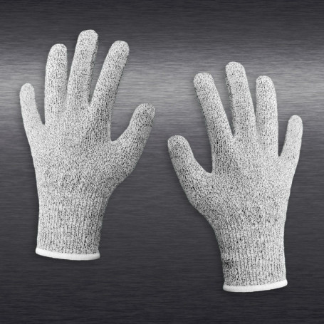 Gants de Protection Anti-Coupures PRECORN - Maille Acier Inoxydable - Confortables et Antidérapants