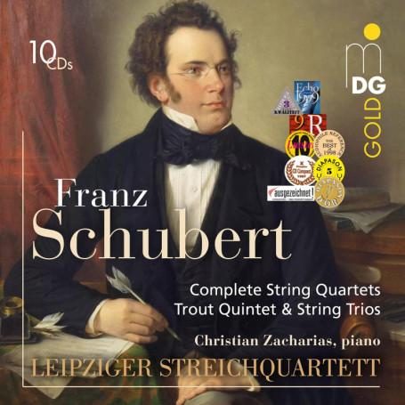Intégrale des Quatuors à Cordes de Schubert - 10 CD