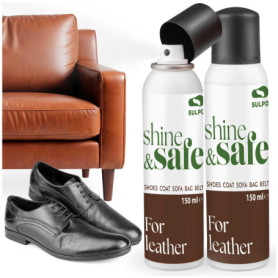 Lot de 2 Produits de Brillance pour Cuir - Soin et Hydratant Universel