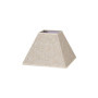 Abat-jour pyramide en lin beige pour ampoule E27 - Décoration moderne