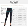 Pantalon Skinny Fit Femme Bamans - Élégant et Confortable en Coton Noir