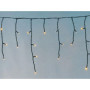 Rideau Lumineux Stalactite 200 LED Blanc Chaud pour Extérieur - 8m Étanche