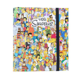 Classeur A4 2 Anneaux Les Simpson - Couverture Rigide 32 x 27 cm
