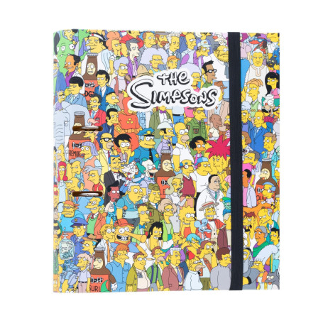 Classeur A4 2 Anneaux Les Simpson - Couverture Rigide 32 x 27 cm