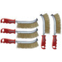 Lot de 5 Brosses Métalliques AERZETIX pour Nettoyage et Décapage