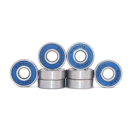 Lot de 8 Roulements à Billes 608 ZZ pour Skateboard et Roller - Bleu