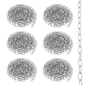 Chaîne en Acier Inoxydable 6M - 6 Pièces de Maillons Soudés 2mm 17,27 €