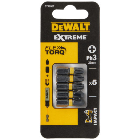 Puntas Torsión de Impacto DEWALT PH3 - Lot de 5 51,83 €