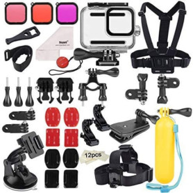 Kuptone Kit Complet d'Accessoires pour GoPro Hero 8 Black avec Boîtier Étanche et Filtres 48,79 €