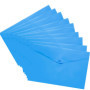 Lot de 10 Pochettes Transparentes A4+ avec Bouton-pression - 50% Recyclé - Bleu 20,17 €