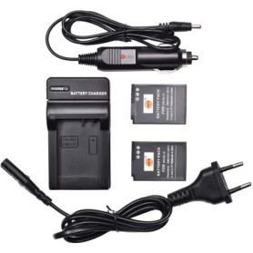 DSTE Lot de 2 Batteries et Chargeur Rapide USB pour Nikon EN-EL12