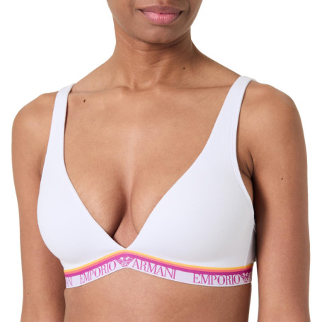 Soutien-Gorge Triangle Rembourré Emporio Armani - Blanc