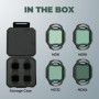 Freewell Kit de 4 Filtres ND pour DJI O4 Air Unit Pro - ND8, ND16, ND32, ND64