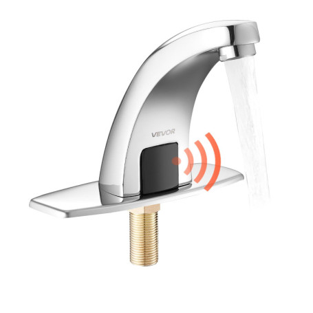 Robinet Automatique VEVOR à Capteur de Mouvement pour Évier - Chromé Argenté