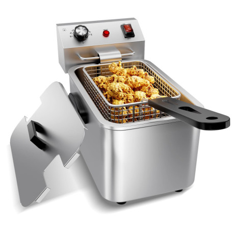Friteuse Électrique Professionnelle Inox 4L avec Thermostat TAIMIKO