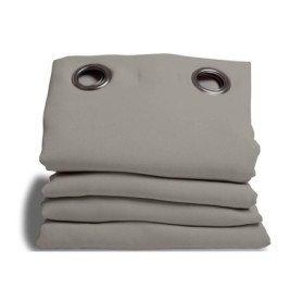 Rideau Moondream Anti-Bruit et Thermique 3en1 - 100% Occultant Gris 140x260 cm
