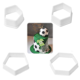 HUTRADE Lot de 4 Emporte-Pièces Football pour Gâteaux et Biscuits