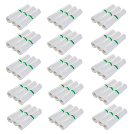 Huslog Rouleaux Sous Vide - Lot de 45 Sacs 20x300 cm, Sans BPA, Idéal pour Conservation et Cuisson