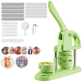 Machine à Badges VEVOR 58 mm avec 100 Kits de Consommables - Presse Épingles Personnalisées