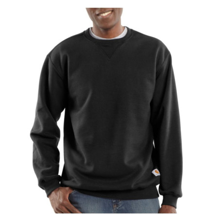 Sweat-Shirt Carhartt Noir Mi-Épais Col Rond Loose Fit pour Homme - Taille XL