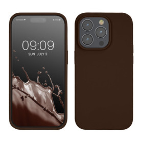 Coque Antidérapante Chocolat pour iPhone 14 Pro - kwmobile