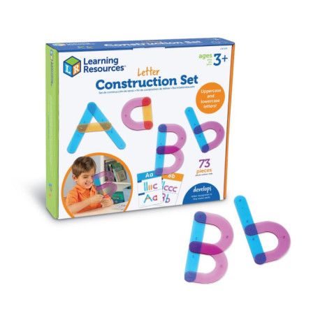 Kit d'activités coloré pour la construction de lettres