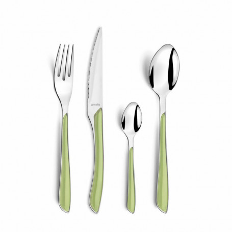 Couverts Amefa Eclat Vert Métal (24 pcs) 55,99 €