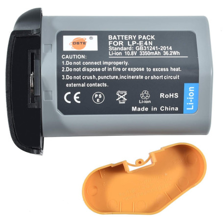 Batterie DSTE LP-E19 10.8V 3350mAh pour Canon EOS-1D X et Mark II