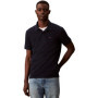 Polo Homme Calvin Klein Monogram en Coton Bleu Saphir