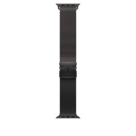 Bracelet Milanais en Titane pour Apple Watch - 49 mm - Noir - Taille Small