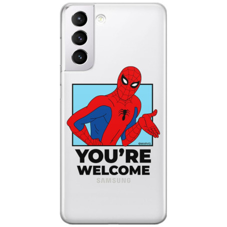 Coque Samsung S21 sous Licence Officielle Marvel - Motif Spider Man 030