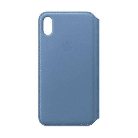 Étui Folio en Cuir Apple pour iPhone XS Max - Couleur Bleuet