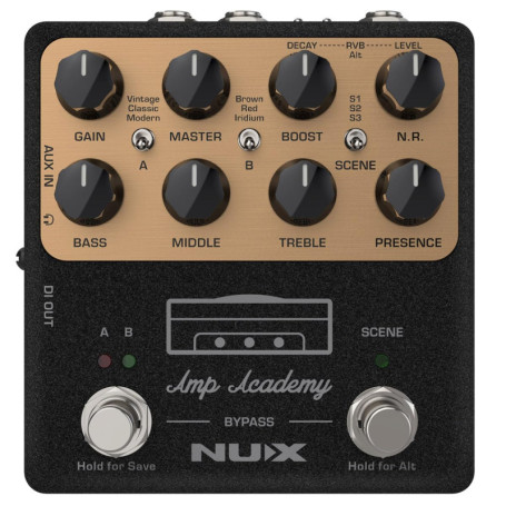 Pédale de guitare NUX NGS-6 Amp Academy avec 1024 échantillons IR