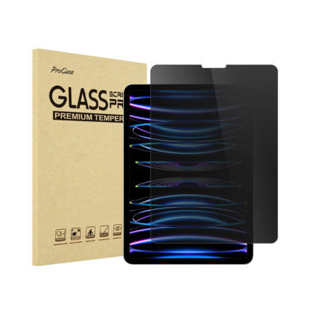 ProCase Verre Trempé Anti Espion pour iPad Pro 11 - Protection Écran 9H