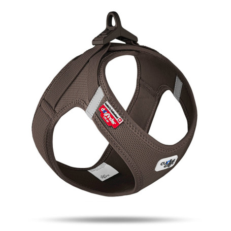 Harnais pour Chien Curli Clasp Air-Mesh XL Marron - Confort et Sécurité