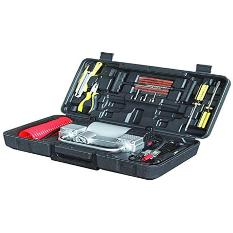 Compresseur PNI CPA700 Double Piston avec Kit de Réparation de Pneus