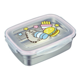 Boîte à Lunch Pusheen en Acier Inoxydable - 550 ml, Argent