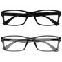 Pack de Lunettes de Lecture Designer Noir et Gris - Unisexe
