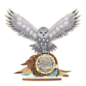 DCIDBEI Kit de Broderie Diamant Aigle avec Attrape-Rêves - Décoration Artistique