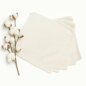 Lingettes Lavables en Coton Bio - Lot de 5 pour Bébé et Démaquillage