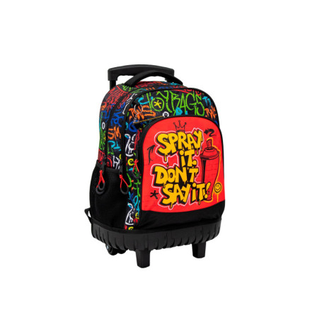 Sac à dos scolaire TOYBAGS Ranking Grafitti avec trolley fixe - Grande capacité