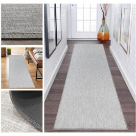 Tapis Long Antidérapant Beige sur Mesure pour Cuisine et Chambre
