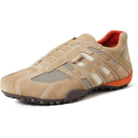 Baskets Geox Uomo Snake L pour Homme - Beige et Orange, Taille 47 EU