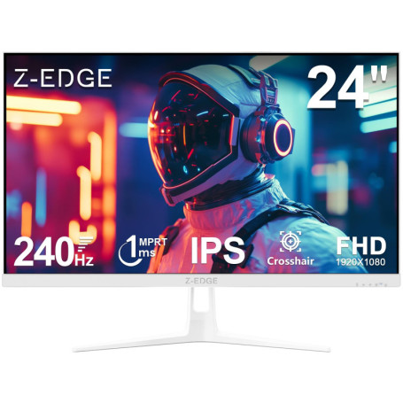 Moniteur Gaming Z-Edge 24'' Blanc 240 Hz - IPS FHD avec FreeSync